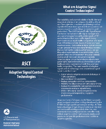 Every Day Counts - Adaptive Signal Control Technologies Brochure