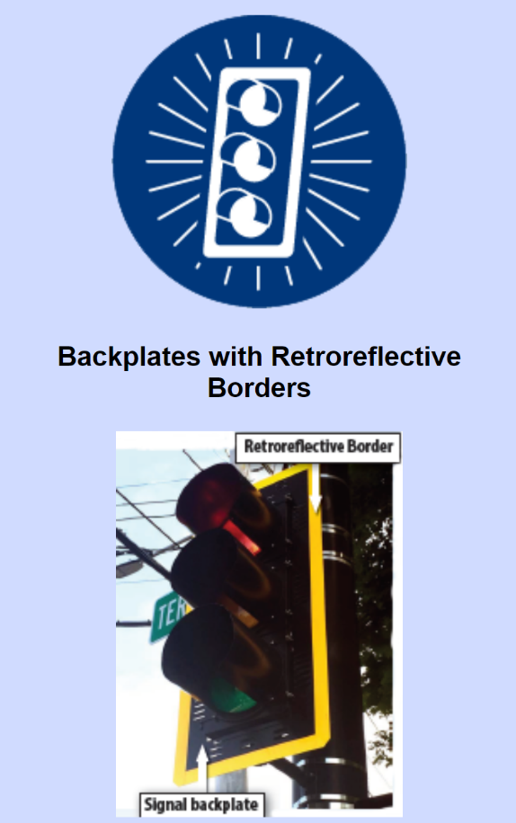 FHWA Office of Safety Programs, Proven Safety Countermeasures - Backplates with Retroreflective Borders