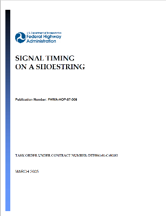 Signal Timing on a Shoestring