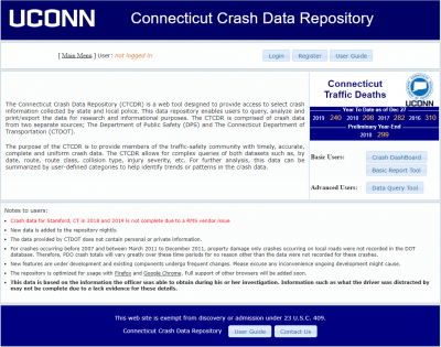 Crash Data Repository Training – Connecticut’s First COMPLETE Crash Data Analysis Tool